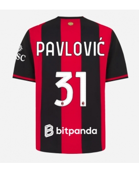 AC Milan Strahinja Pavlovic #31 Maglia Gara Casa Repliche 2026-27 Maniche Corte